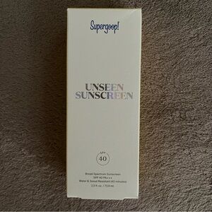 NIB Supergoop! Unseen sunscreen jumbo value size 2.5oz